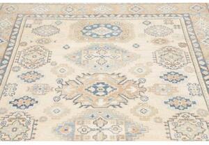 Tappeto Kazak Stilizzato Avorio Blu Avio 150x198 Cm