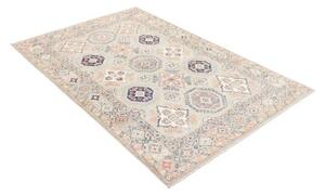 Tappeto Kazak Geometrico Beige Blu 122x180 Cm