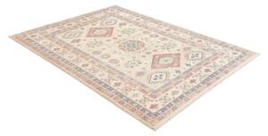 Tappeto Kazak Stilizzato Avorio Rosso Corallo 149x197 Cm