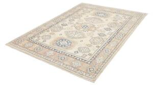 Tappeto Kazak Stilizzato Avorio Blu Avio 150x198 Cm