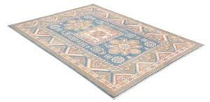 Tappeto Kazak Geometrico Blu Beige 147x193 Cm