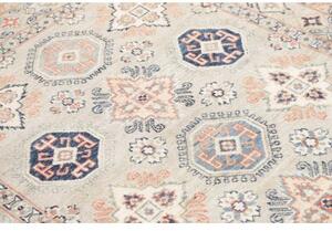 Tappeto Kazak Geometrico Beige Blu 122x180 Cm