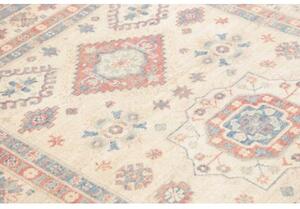 Tappeto Kazak Stilizzato Avorio Rosso Corallo 149x197 Cm