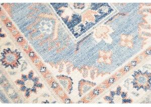 Tappeto Kazak Stilizzato Azzurro Beige Corsia 62x188 Cm