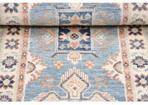 Tappeto Kazak Stilizzato Azzurro Beige Corsia 62x188 Cm