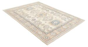 Tappeto Kazak Stilizzato Avorio Blu Avio 150x198 Cm