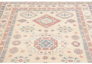 Tappeto Kazak Stilizzato Avorio Rosso Corallo 149x197 Cm