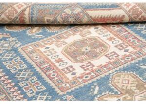 Tappeto Kazak Geometrico Blu Beige 147x193 Cm