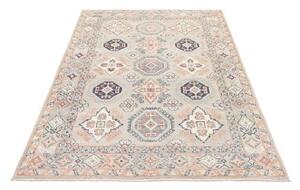 Tappeto Kazak Geometrico Beige Blu 122x180 Cm