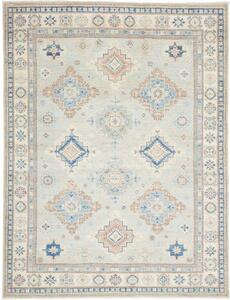 Tappeto Kazak Stilizzato Celeste Beige 153x203 Cm