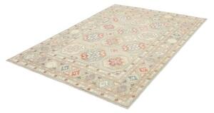 Tappeto Kazak Geometrico Verde Salvia Rosso Corallo 147x202 Cm