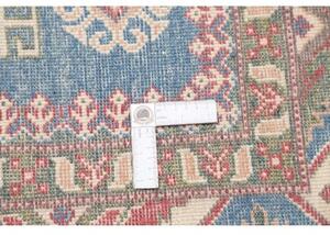 Tappeto Kazak Geometrico Blu Beige 147x193 Cm