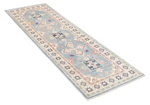 Tappeto Kazak Stilizzato Azzurro Beige Corsia 62x188 Cm