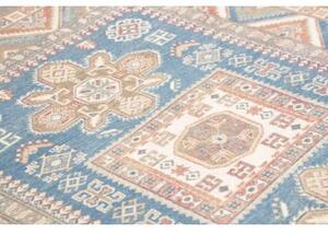 Tappeto Kazak Geometrico Blu Beige 147x193 Cm