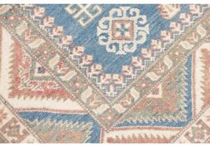 Tappeto Kazak Geometrico Blu Beige 147x193 Cm