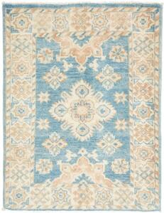 Tappeto Kazak Stilizzato Azzurro Beige 65x84 Cm