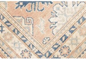 Tappeto Kazak Stilizzato Rosa Antico Blu Corsia 83x298 Cm