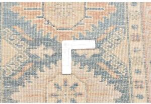 Tappeto Kazak Stilizzato Azzurro Beige Corsia 65x343 Cm