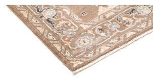Tappeto Kazak Stilizzato Marrone Tortora Beige Corsia 84x297 Cm