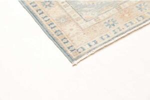 Tappeto Kazak Stilizzato Azzurro Beige Corsia 65x343 Cm