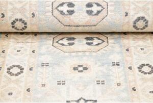 Tappeto Kazak Stilizzato Azzurro Avorio Corsia 63x175 Cm