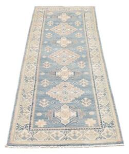 Tappeto Kazak Stilizzato Azzurro Beige Corsia 60x181 Cm