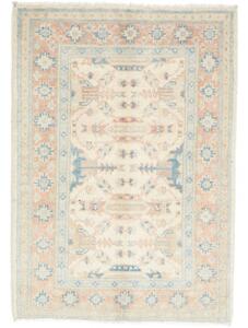 Tappeto Kazak Geometrico Avorio Azzurro 66x90 Cm