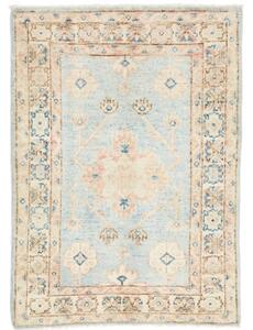 Tappeto Kazak Stilizzato Celeste Beige 63x88 Cm