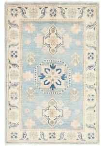 Tappeto Kazak Stilizzato Azzurro Beige 59x85 Cm
