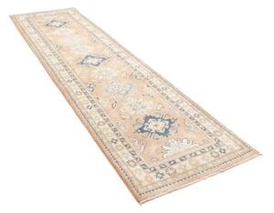 Tappeto Kazak Stilizzato Rosa Antico Blu Corsia 83x298 Cm