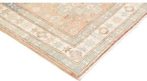 Tappeto Kazak Geometrico Rosa Cipria Azzurro Corsia 75x208 Cm