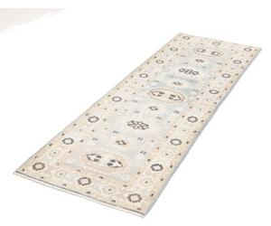 Tappeto Kazak Stilizzato Azzurro Avorio Corsia 63x175 Cm