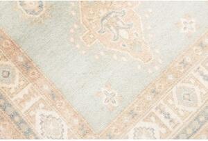 Tappeto Kazak Stilizzato Azzurro Beige Corsia 83x297 Cm