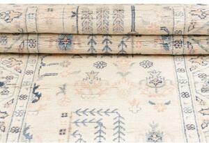 Tappeto Kazak Stilizzato Avorio Blu Corsia 87x301 Cm