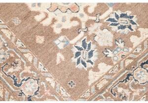 Tappeto Kazak Stilizzato Marrone Tortora Beige Corsia 84x297 Cm