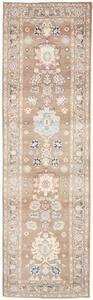 Tappeto Kazak Stilizzato Marrone Tortora Beige Corsia 84x297 Cm