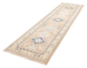 Tappeto Kazak Stilizzato Rosa Antico Blu Corsia 83x298 Cm