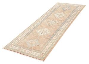 Tappeto Kazak Geometrico Rosa Cipria Azzurro Corsia 75x208 Cm