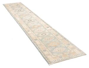 Tappeto Kazak Stilizzato Azzurro Beige Corsia 65x343 Cm