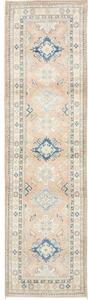 Tappeto Kazak Stilizzato Rosa Antico Blu Corsia 83x298 Cm