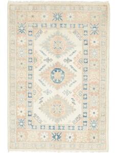 Tappeto Kazak Stilizzato Avorio Azzurro 62x92 Cm