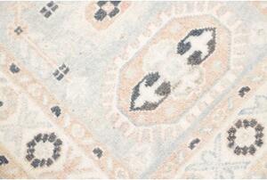 Tappeto Kazak Stilizzato Azzurro Avorio Corsia 63x175 Cm