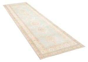 Tappeto Kazak Stilizzato Azzurro Beige Corsia 83x297 Cm