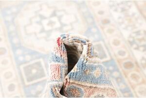 Tappeto Kazak Geometrico Azzurro Beige Corsia 79x586 Cm