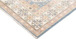 Tappeto Kazak Geometrico Azzurro Beige Corsia 79x586 Cm