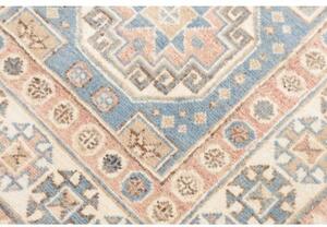 Tappeto Kazak Geometrico Azzurro Beige Corsia 79x586 Cm