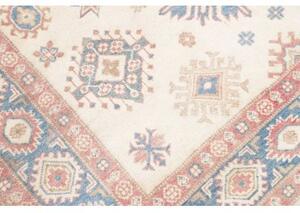 Tappeto Kazak Stilizzato Avorio Azzurro 155x192 Cm