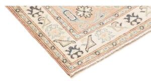 Tappeto Kazak Stilizzato Rosa Cipria Grigio Ardesia Corsia 85x286 Cm