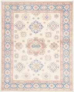 Tappeto Kazak Stilizzato Avorio Azzurro 155x192 Cm