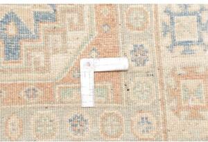 Tappeto Kazak Geometrico Rosa Antico Beige Corsia 84x300 Cm